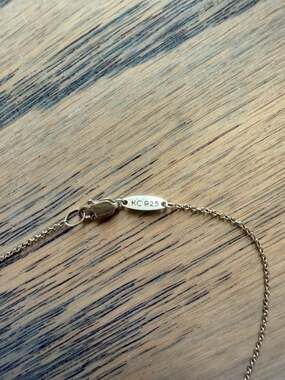KC 925 Sterling Silver Gold Plated Cable Chain Necklace 18”